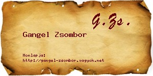 Gangel Zsombor névjegykártya